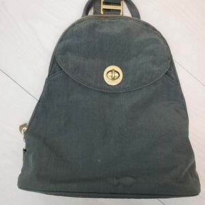 Baggallini Dark Gray‎ Nylon Convertible Backpack Purse Shoulder Bag